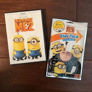 Despicable Me 2 DVD Movie + Despicable Me 3 Play Pack Activity Set